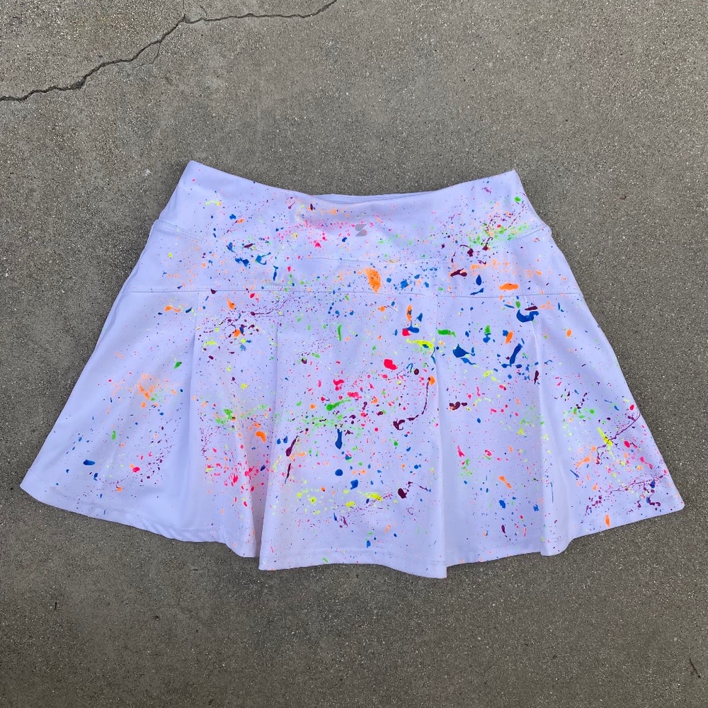 Paint Splashed Tennis Skirt/Skort